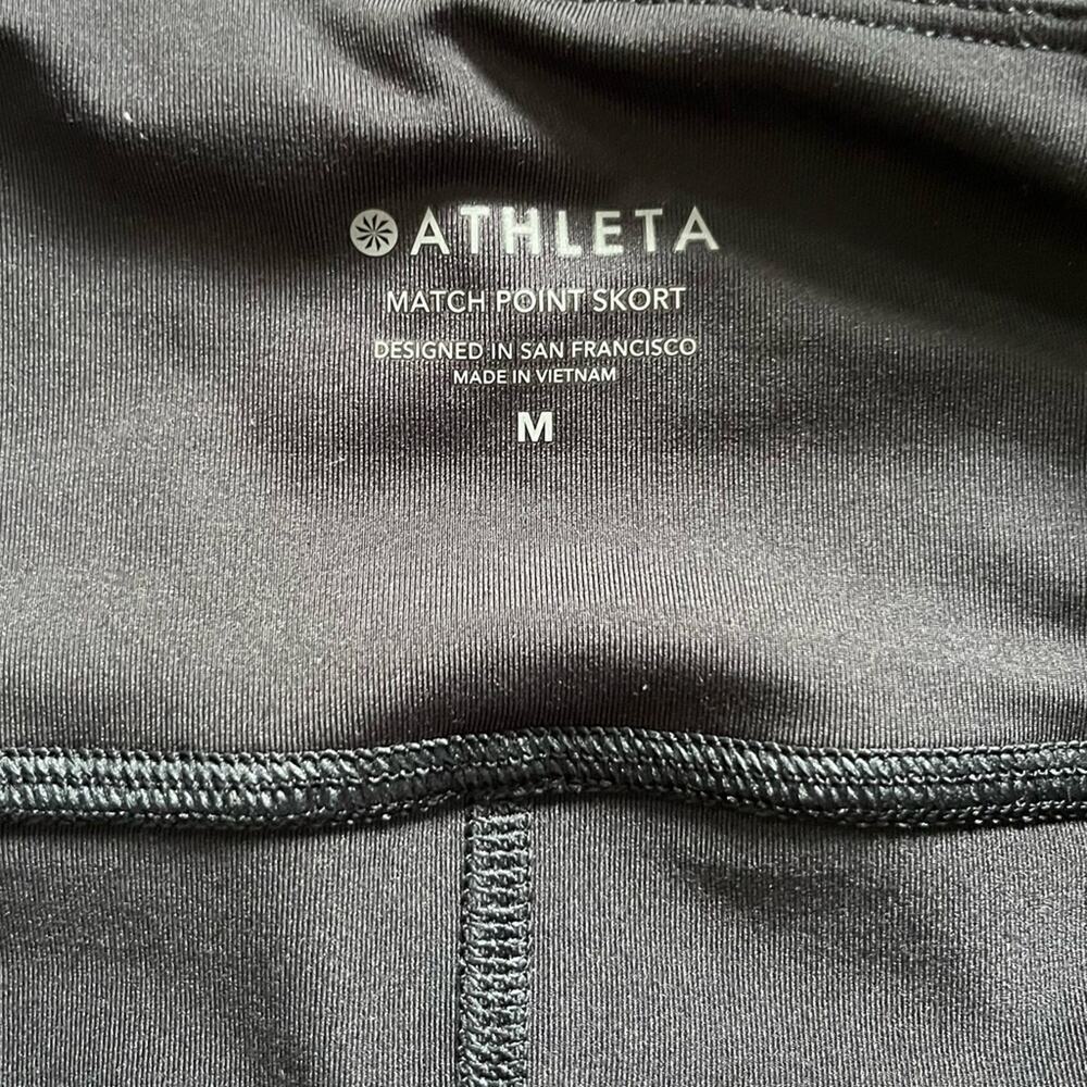 Athleta Match Point Black Gray Camo Skort/Skirt Sz Medium - Picture 2 of 6